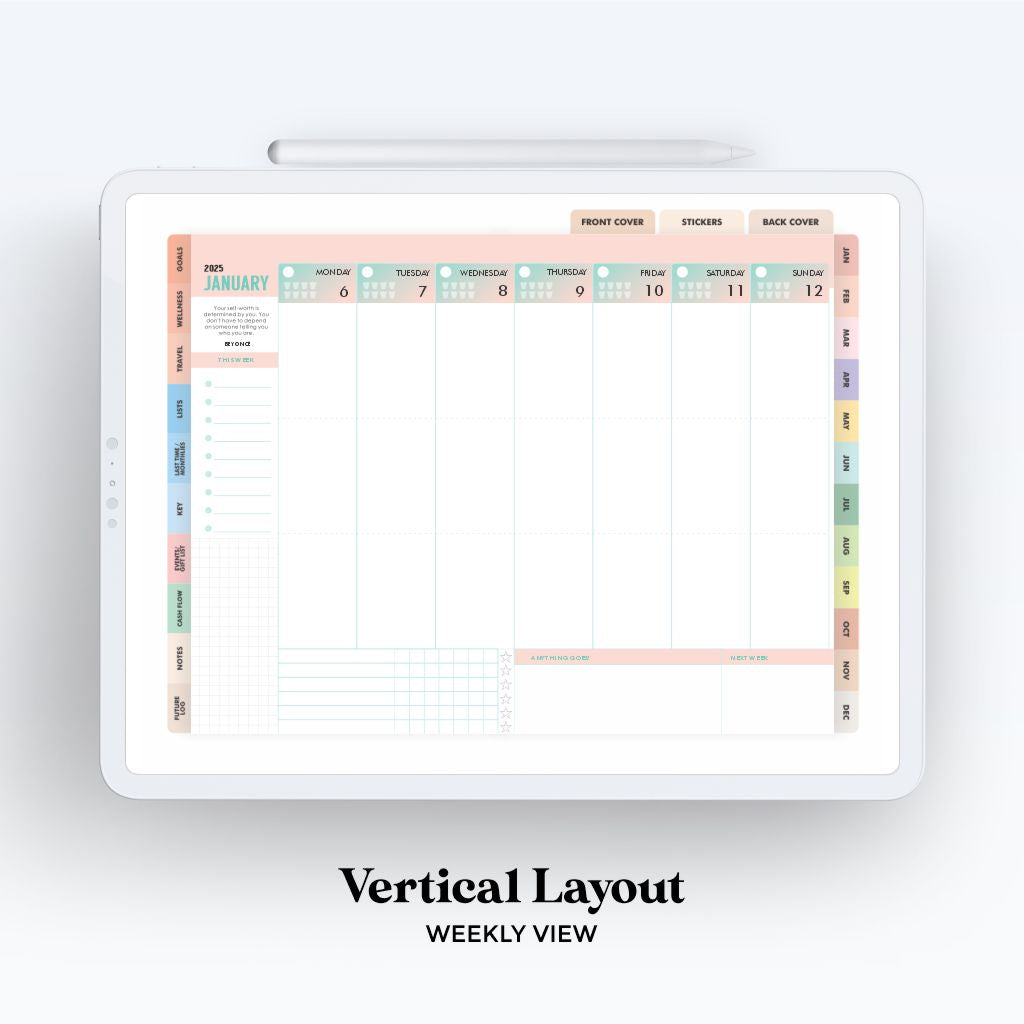 Digital Back to Basics 2025 Planner