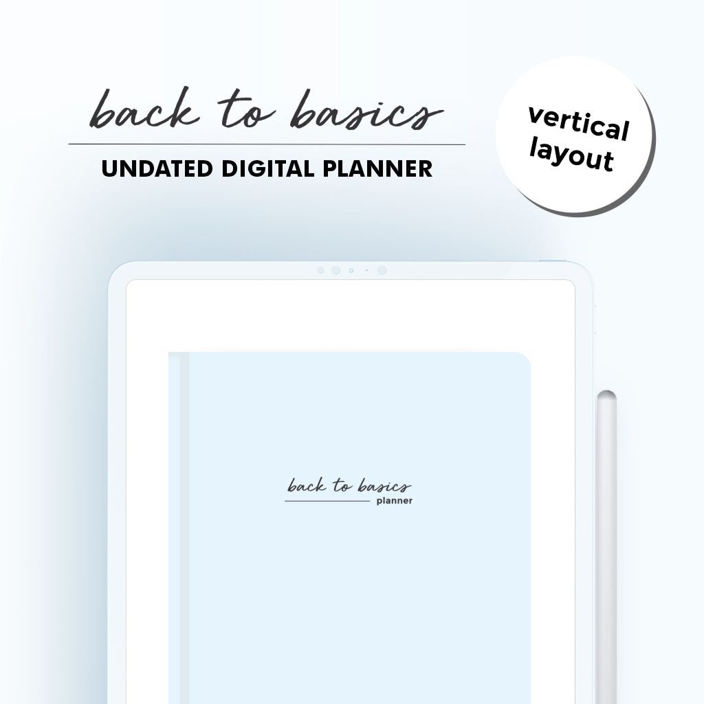 Digital Back to Basics Planner (undated)