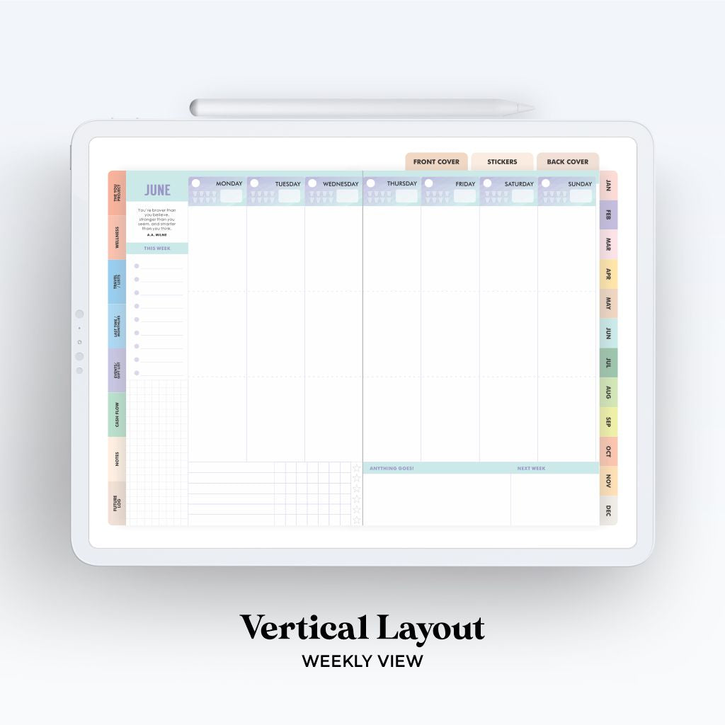 Digital Back to Basics Planner Undated