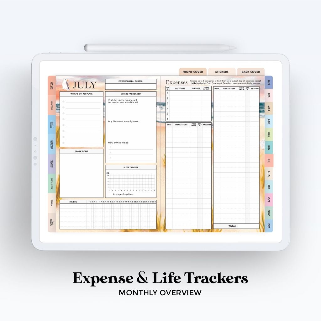 Digital Design Your Life Planner Undated (Vertical)