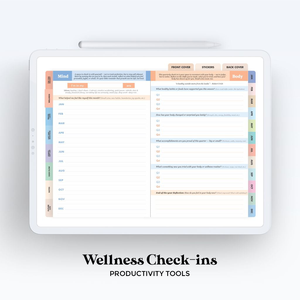 Digital Design Your Life Planner Undated (Vertical)
