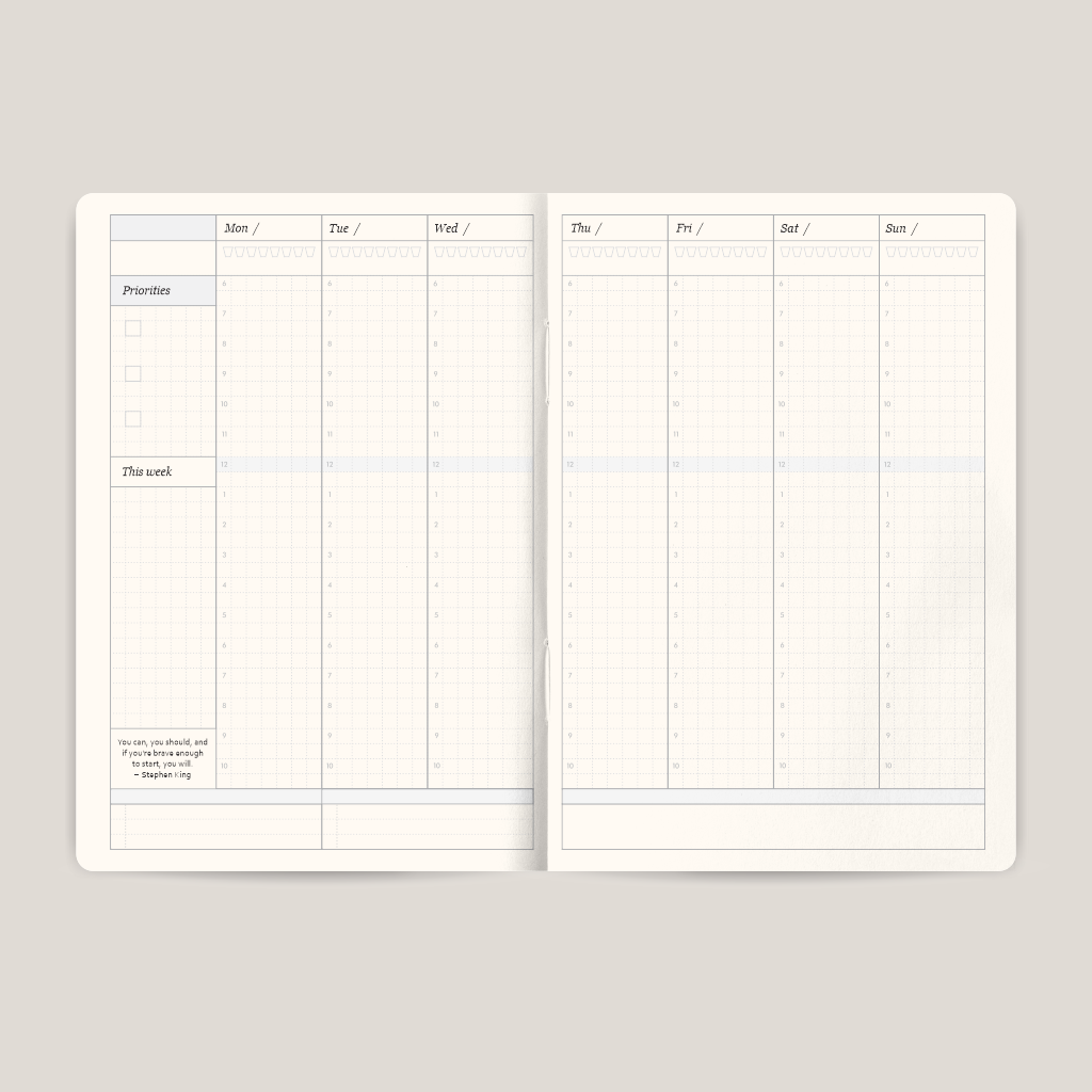 Limitless Planner (hourly)
