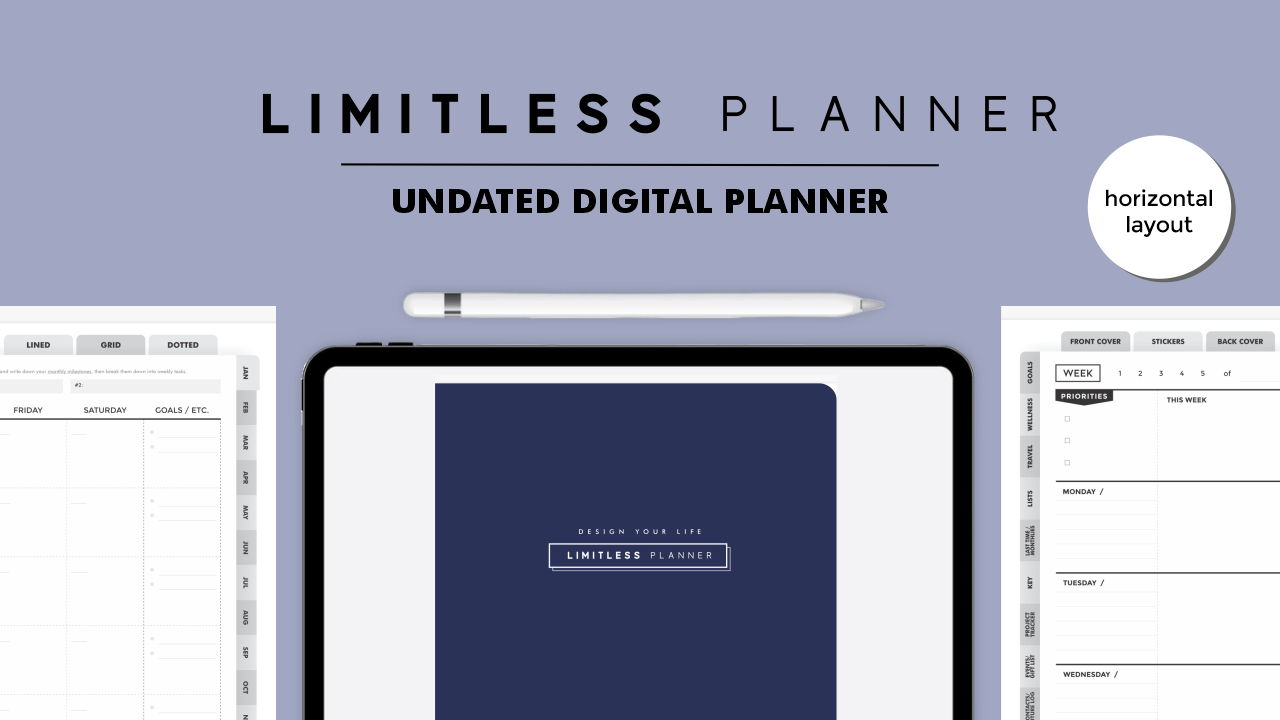 Digital Limitless Planner (horizontal undated)