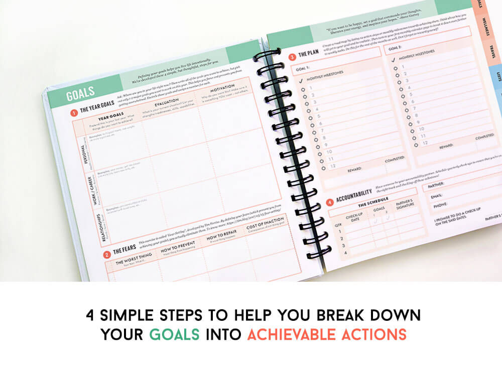 Goal-setting pages
