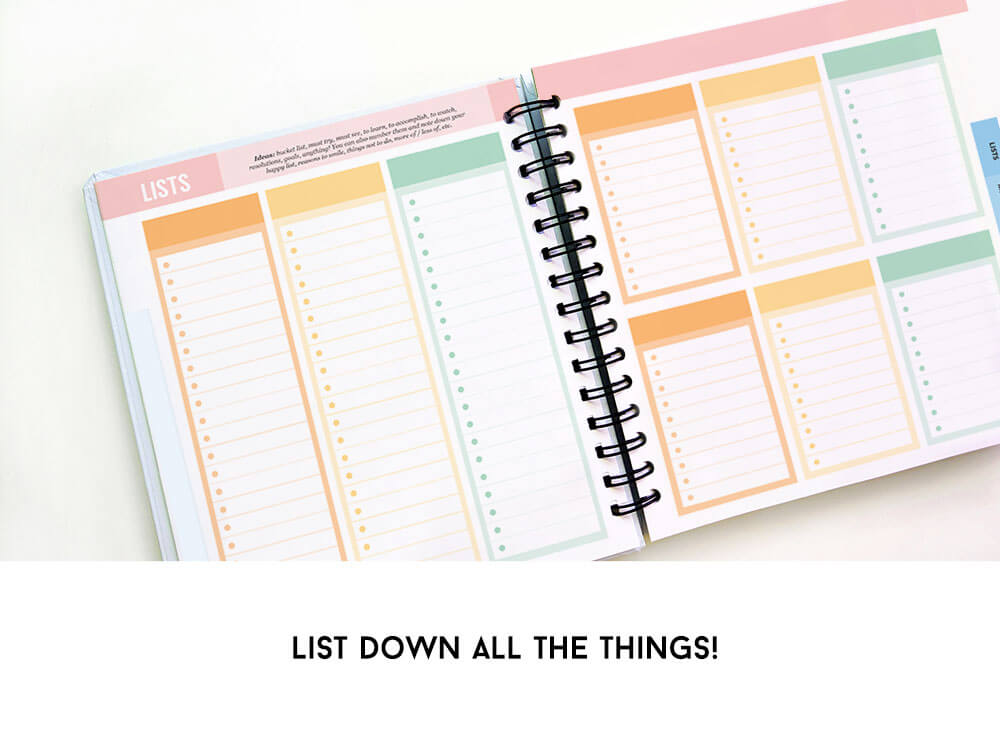 Lists pages