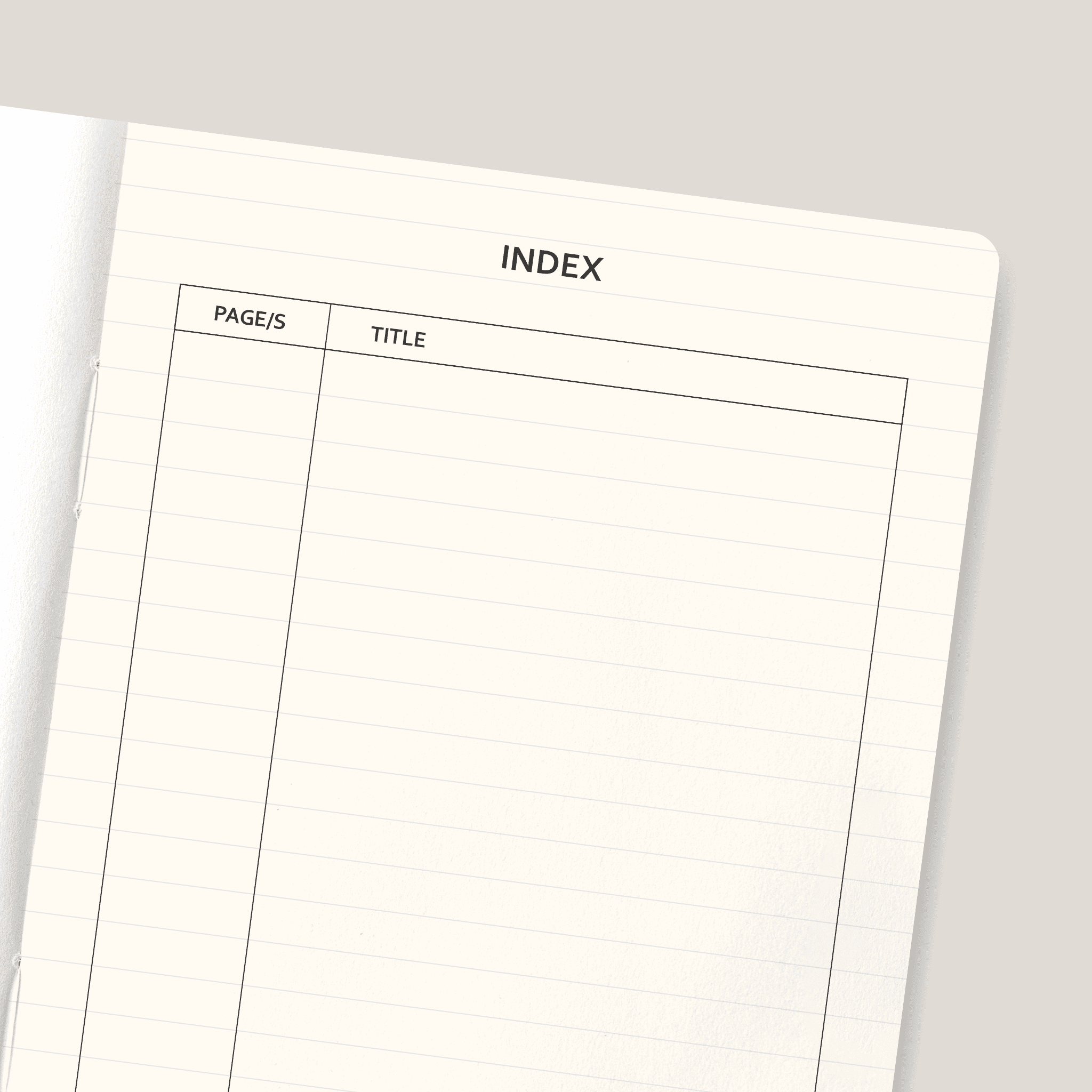 Lined Notebook—half-book