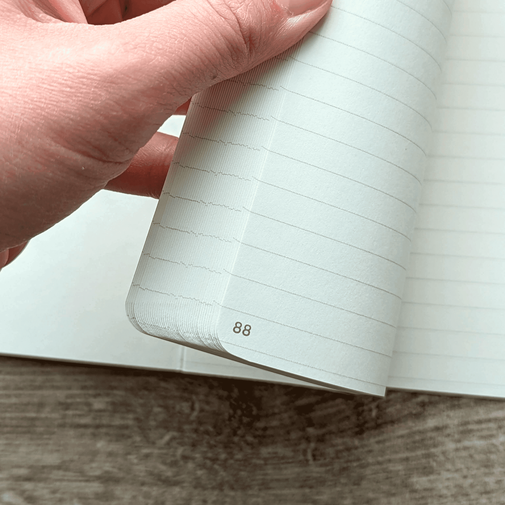 Lined Notebook—half-book