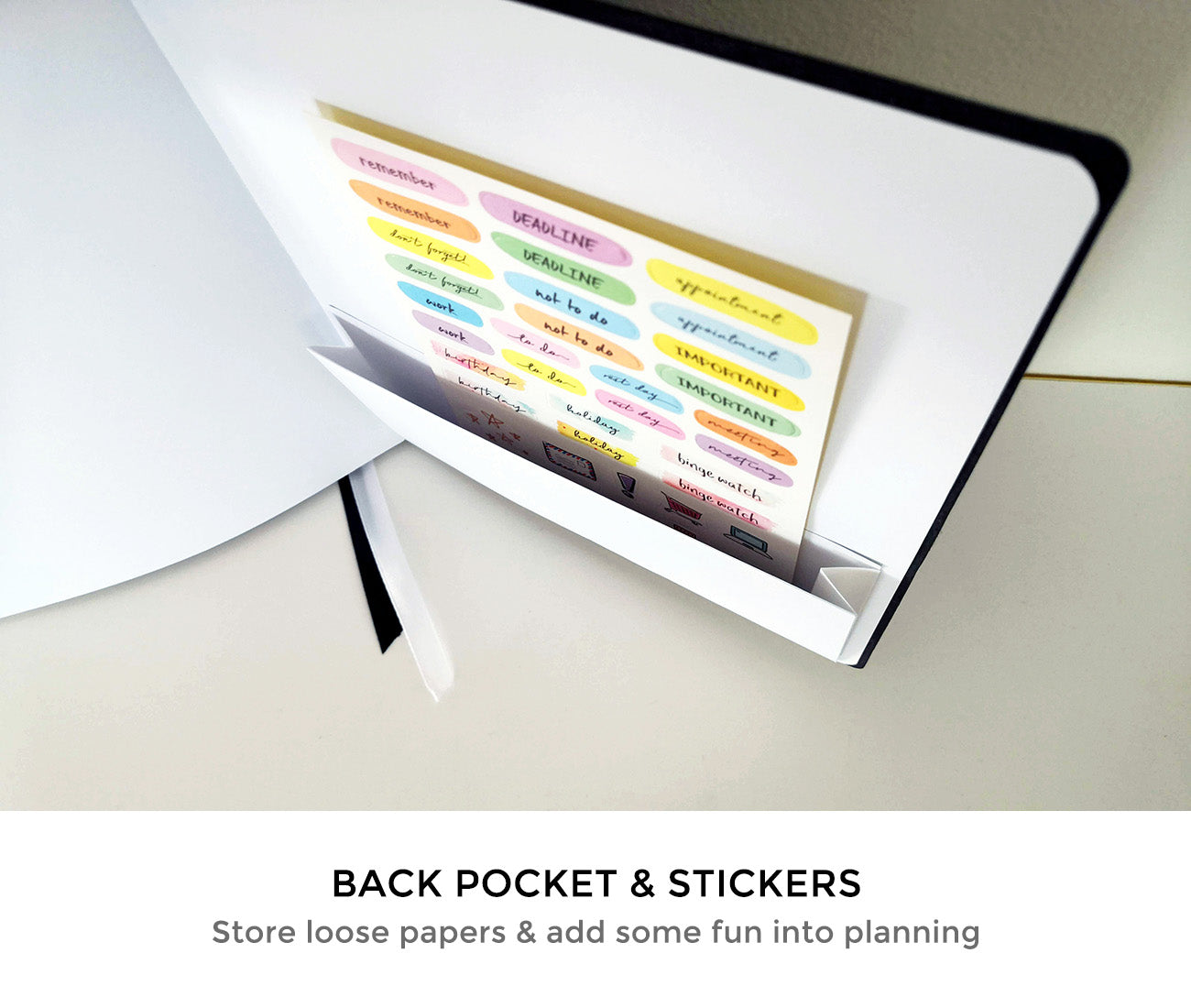 Back Pocket & Stickers